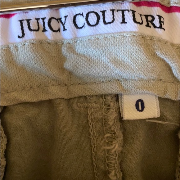 Vintage WOMENS Green Juicy Couture Bermuda Shorts SIZE 0 MADE IN USA🇺🇸💚🩳 - Picture 3 of 4